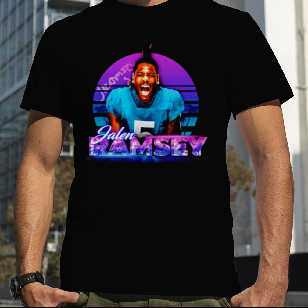 Jalen Ramsey Miami Neon football shirt - Limotees